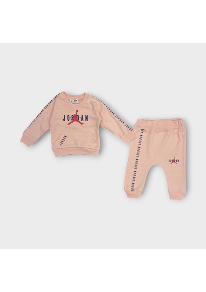 Baby Marka Baskılı Jrdon Desen Ikili Takım Unisex 6-24 Ay