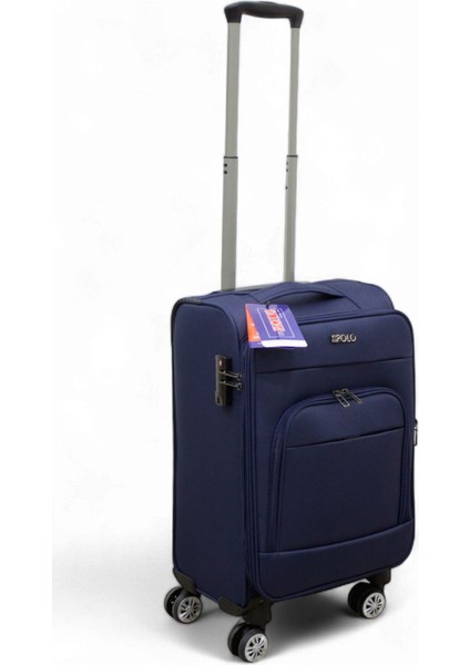 Lacivert Kabin (Küçük) Orta ve Büyük Boy 3'lü Carry-On Lüks Kumaş Valiz Seti ES0043 modelleri