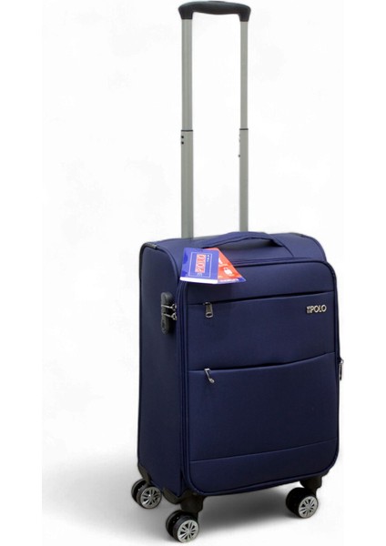 Lacivert Kabin (Küçük) Orta ve Büyük Boy 3'lü Carry-On Lüks Kumaş Valiz Seti ES0052 modelleri