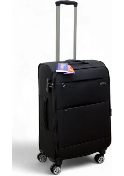 Siyah Kabin (Küçük) Orta ve Büyük Boy 3'lü Carry-On Lüks Kumaş Valiz Seti ES0052 fiyatları