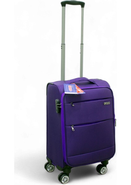 Mor Kabin (Küçük) Orta ve Büyük Boy 3'lü Carry-On Lüks Kumaş Valiz Seti ES0052 modelleri