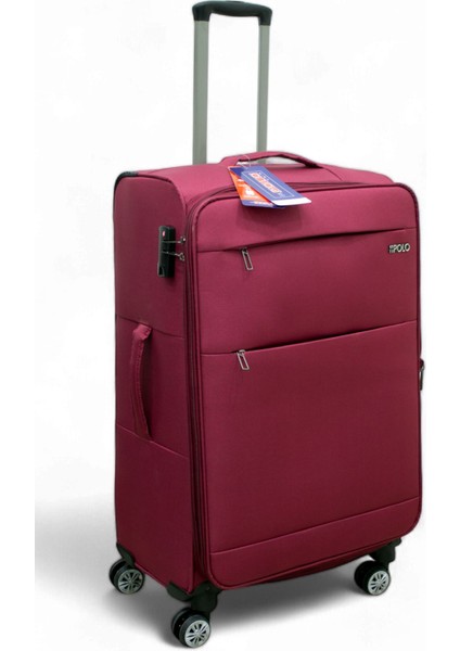 Bordo Kabin (Küçük) Orta ve Büyük Boy 3'lü Carry-On Lüks Kumaş Valiz Seti ES0052 fiyatları