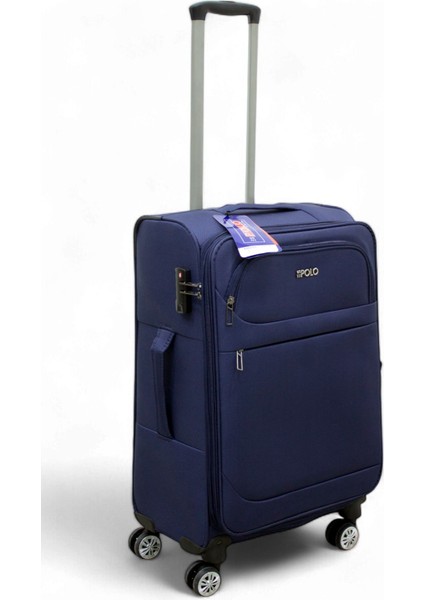Lacivert Kabin (Küçük) Orta ve Büyük Boy 3'lü Carry-On Lüks Kumaş Valiz Seti ES0011 fiyatları