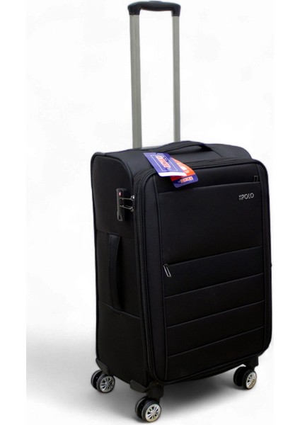Siyah Kabin (Küçük) Orta ve Büyük Boy 3'lü Carry-On Lüks Kumaş Valiz Seti ES0015 fiyatları