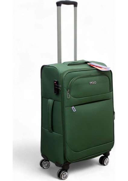 Haki Kabin (Küçük) Orta ve Büyük Boy 3'lü Carry-On Lüks Kumaş Valiz Seti ES0011 fiyatları