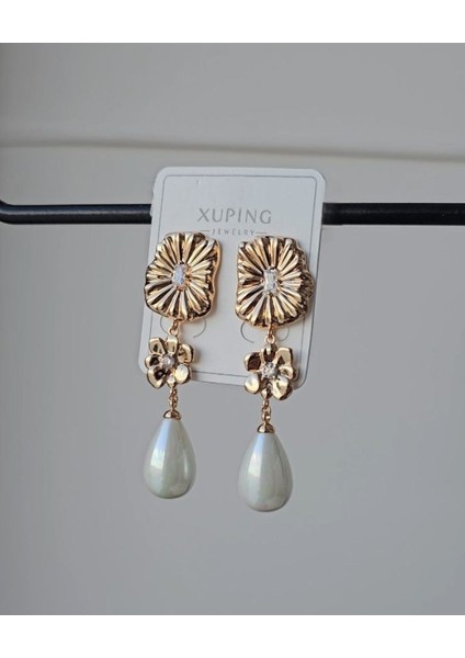 Xuping Çiçek Incili Rose Küpe fırsatları