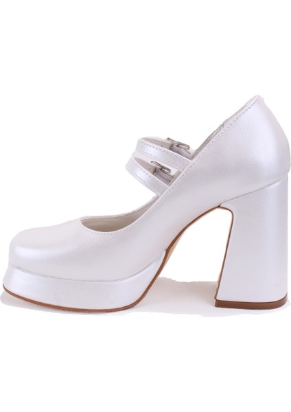 DZA07-337566 Sedef Platform Topuklu Kadın Ayakkabı modelleri