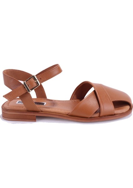DZA07-60216243 Taba Günlük Ortopedik Deri Spor Kadın Sandalet fiyatları