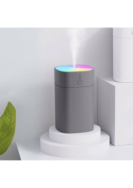 Humidifier 400 ml Ulrasonik Hava Nemlendirici Buhar Makinesi ve Aroma Difüzörük - Oda Kokusu Hediyeli
