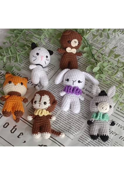 Amigurumi Örgü Hayvan Oyuncak Uyku Arkadaşı (Ayıcık, Kedi, Tavşan, Lama, Maymun, Tilki) fiyatları