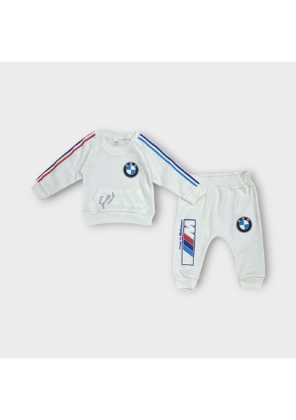 Baby Marka Baskılı Beveme Desen Ikili Takım Unisex 6-24 Ay