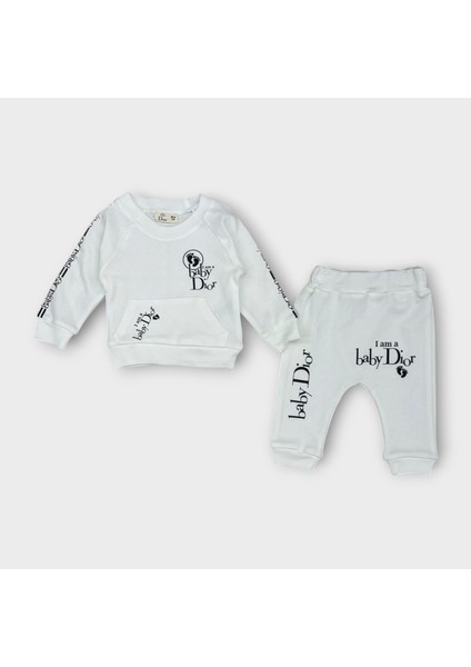 Baby Marka Baskılı Doory Desen Ikili Takım Unisex 6-24 Ay