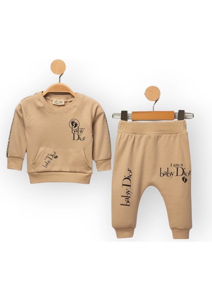 Baby Marka Baskılı Doory Desen Ikili Takım Unisex 6-24 Ay