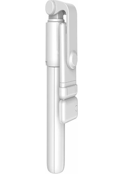 2in1 Masüstü Işıklı Tripod Bluetooth Kumandlı Selfie Çubuğu Ios ve Android Uyumlu Beyaz