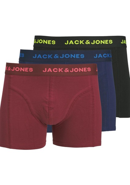 Jaczane Solıd Trunks 3 Pack Kırmızı