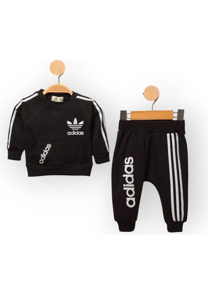 Baby Marka Baskılı Addas Desen Ikili Takım Unisex 6-24 Ay