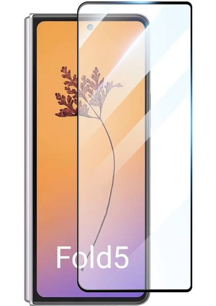 Galaxy Z Fold 5 Kenarları Ekstra Korumalı Tam Kaplayan Cam Ekran Koruyucu