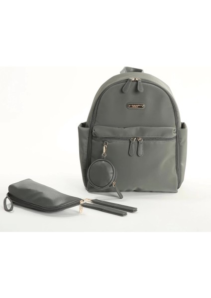 Diamond Anne Bebek Bakım Sırt Çantası 7345 Gri