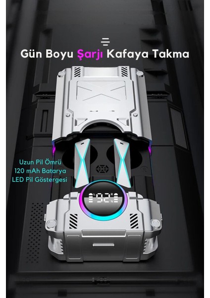 Dx-08 Bluetooth Kulaklık Kutu Ses Efektli 3D Sound Ios & Android Tüm Telefonlara Uyumlu