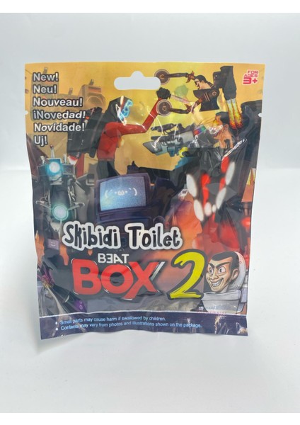 Skibidi Toilet Box 2 Sürpriz Paket Figür ve Kart 1 Adet