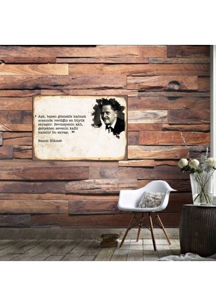 Ahşap Retro Mdf Poster , Komik Sözler , Duvar Yazıları , Manzara , Tarih , Edebiyat - TBL0553