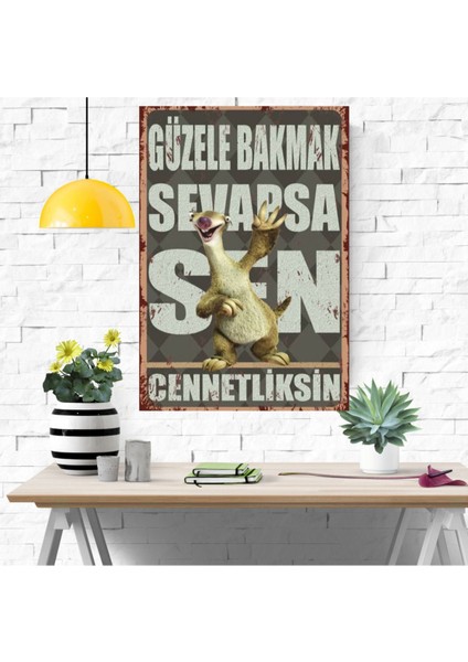 Ahşap Retro Mdf Poster , Komik Sözler , Duvar Yazıları , Manzara , Tarih , Edebiyat - TBL0811 fırsatları