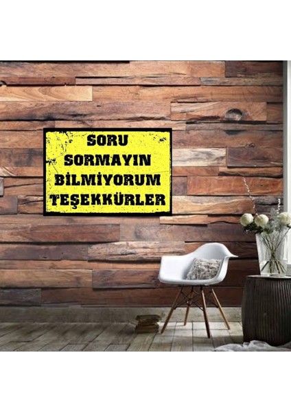 Ahşap Retro Mdf Poster , Komik Sözler , Duvar Yazıları , Manzara , Tarih , Edebiyat - TBL0587