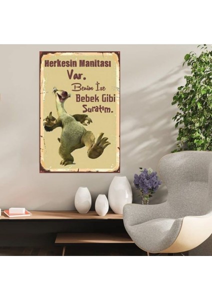 Ahşap Retro Mdf Poster , Komik Sözler , Duvar Yazıları , Manzara , Tarih , Edebiyat - TBL0812