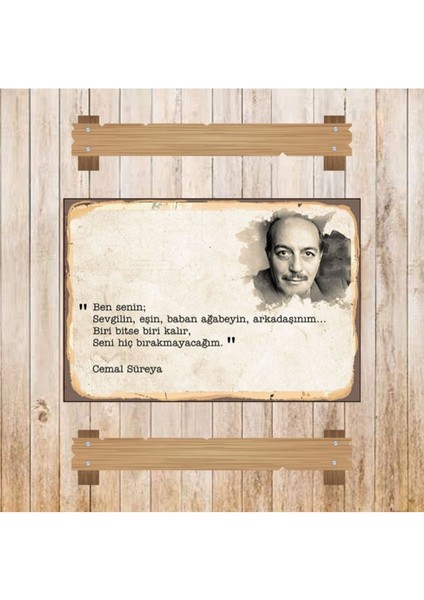 Ahşap Retro Mdf Poster , Komik Sözler , Duvar Yazıları , Manzara , Tarih , Edebiyat - TBL0552 modelleri