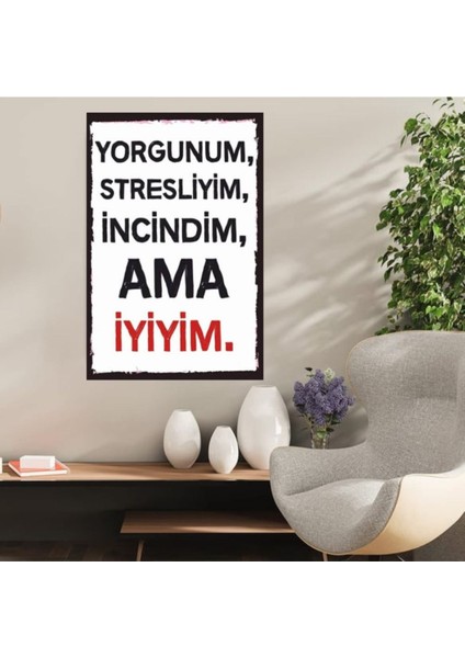 Ahşap Retro Mdf Poster , Komik Sözler , Duvar Yazıları , Manzara , Tarih , Edebiyat - TBL0815