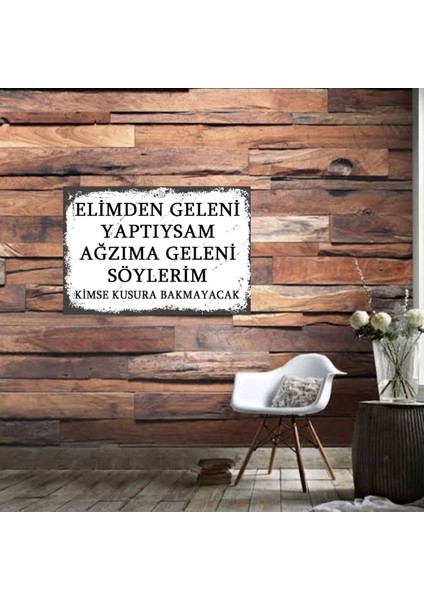Ahşap Retro Mdf Poster , Komik Sözler , Duvar Yazıları , Manzara , Tarih , Edebiyat - TBL0542