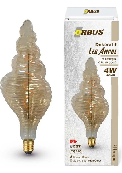 Rustik LED Ampul Crush Gold E27 4W 2200K