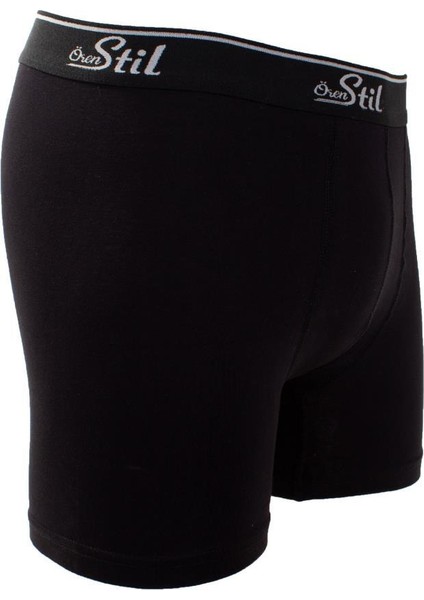 44-8032 Siyah 3'lü Paket Erkek Pamuklu Likralı Boxer fiyatları