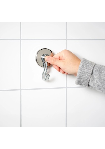 2 Adet Vantuzlu Duvar Askısı Banyo Askısı Ikea 2'li Set Havlu Askısı Çelik Askı Kanca