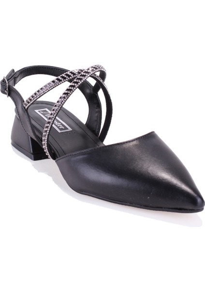 DZA07-1143311 Siyah Klasik Topuklu Kadın Ayakkabı
