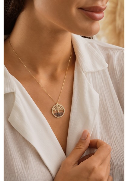 14 Ayar Altın Hayat Ağacı Kolye fiyatları