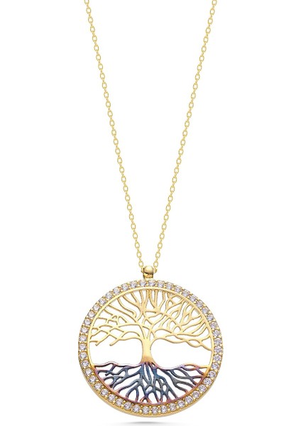 14 Ayar Altın Hayat Ağacı Kolye modelleri