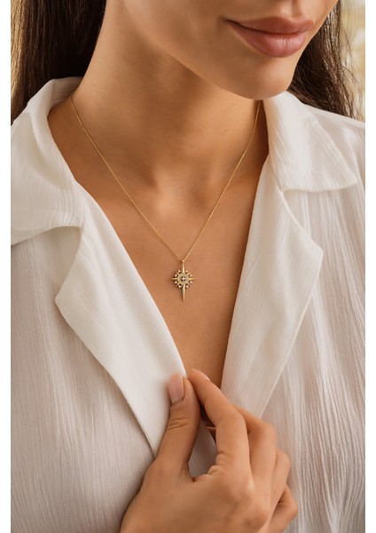 14 Ayar Altın Kutup Yıldızı Kolye fiyatları