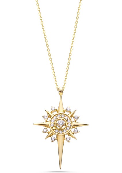 14 Ayar Altın Kutup Yıldızı Kolye fırsatları