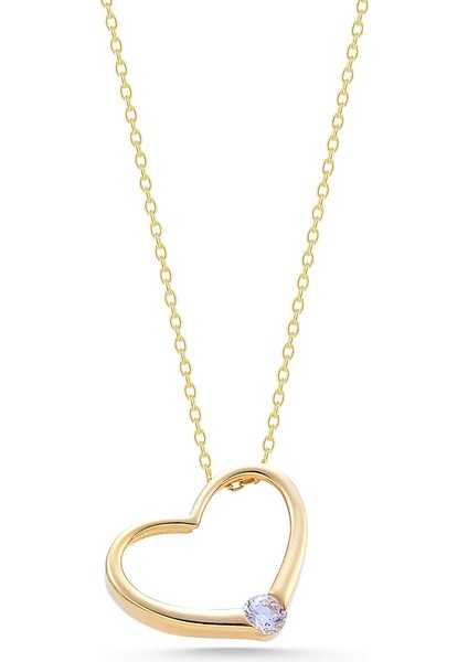 14 Ayar Altın Kalp Kolye fırsatları