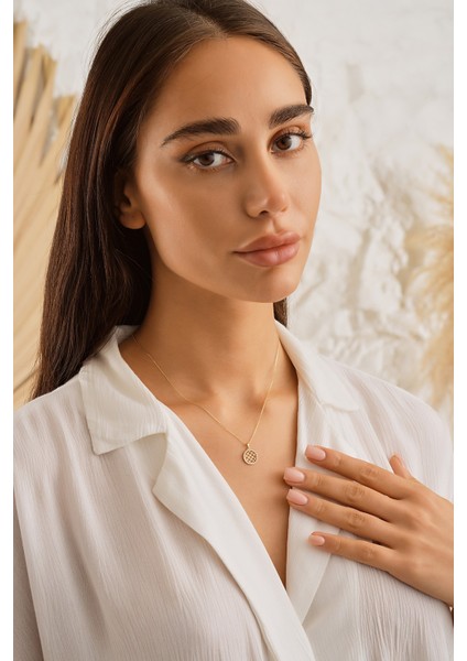 14 Ayar Altın Petek Kolye modelleri