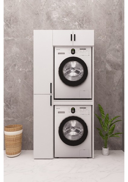 Mdf Çamaşır Makinesi Dolabı Kurutma Makinesi Dolabı Mdf