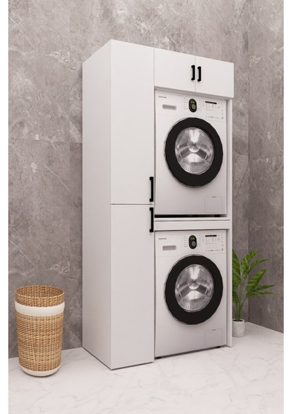 Mdf Çamaşır Makinesi Dolabı Kurutma Makinesi Dolabı Mdf