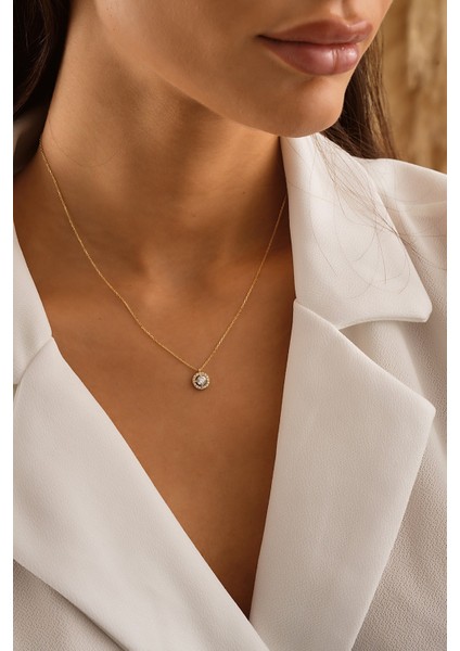 14 Ayar Altın Tektaş Kolye fiyatları