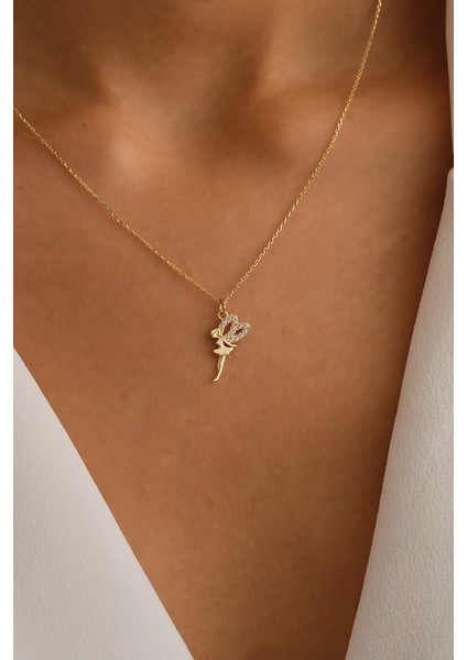 14 Ayar Altın Su Perisi Kolye