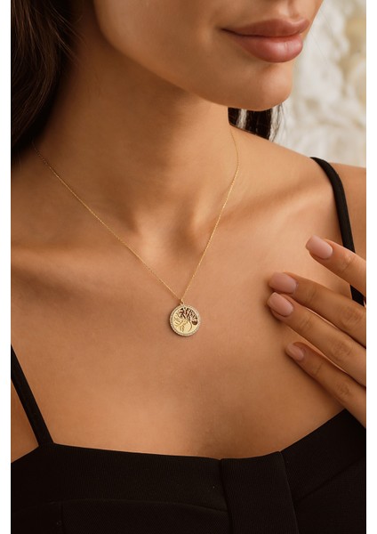 14 Ayar Altın Hayat Ağacı Kolye fiyatları