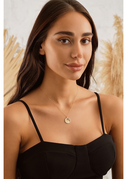 14 Ayar Altın Hayat Ağacı Kolye modelleri