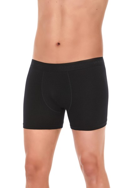 Erkek Siyah Tekli Modal Boxer