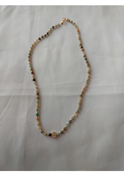Doğal Taş Kolye(Yeşim Taşlı)