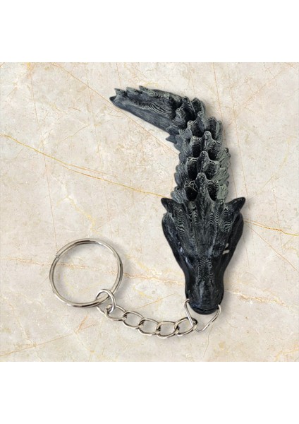 3D Dragon Figür Anahtarlık
